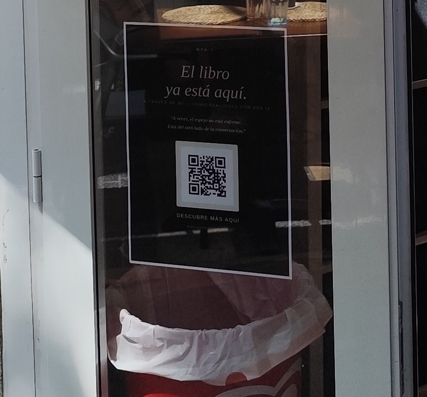 Cartel de A través de mí en Bar Restaurante La Gaviota, Sant Feliu de Guíxols